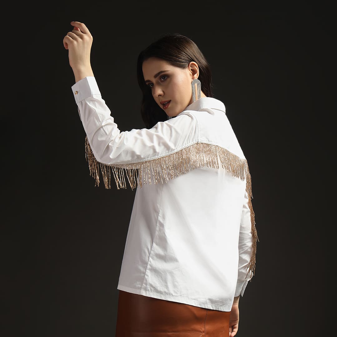 Celestial Fringe Shirt